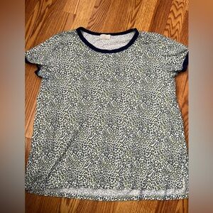 Leopard Anthropologie Top